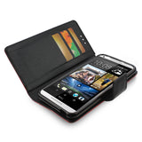 REIKO HTC DESIRE 816 3-IN-1 WALLET CASE IN RED