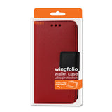 REIKO HTC DESIRE 816 3-IN-1 WALLET CASE IN RED