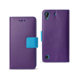 REIKO HTC DESIRE 530/ 626 3-IN-1 WALLET CASE IN PURPLE