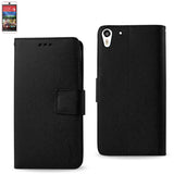 REIKO HTC DESIRE EYE 3-IN-1 WALLET CASE IN BLACK