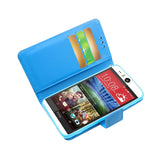 REIKO HTC DESIRE EYE 3-IN-1 WALLET CASE IN PURPLE