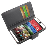 REIKO HTC DESIRE EYE 3-IN-1 WALLET CASE IN WHITE