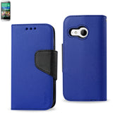 REIKO HTC ONE MINI 2 3-IN-1 WALLET CASE IN NAVY