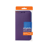 REIKO HTC ONE A9 3-IN-1 WALLET CASE IN PURPLE