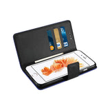 REIKO IPHONE 7 PLUS 3-IN-1 WALLET CASE IN NAVY