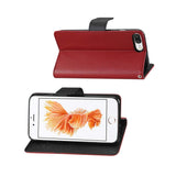 REIKO IPHONE 7 PLUS 3-IN-1 WALLET CASE IN RED