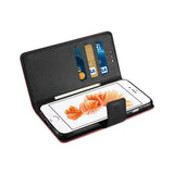 REIKO IPHONE 7 PLUS 3-IN-1 WALLET CASE IN RED