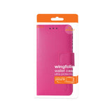 REIKO IPHONE 7 WALLET CASE WITH INNER ZEBRA PRINT IN HOT PINK