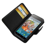 REIKO KYOCERA HYDRO ICON 3-IN-1 WALLET CASE IN BLACK