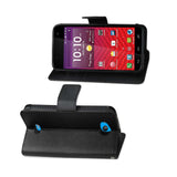 REIKO KYOCERA HYDRO WAVE 3-IN-1 WALLET CASE IN BLACK