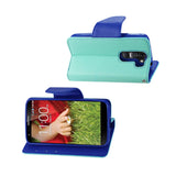 REIKO LG G2 MINI 3-IN-1 WALLET CASE IN GREEN