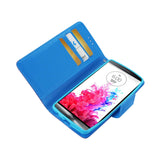 REIKO LG G3 MINI 3-IN-1 WALLET CASE IN PURPLE