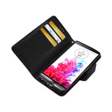 REIKO LG G3 MINI 3-IN-1 WALLET CASE IN RED