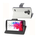 REIKO LG G3 MINI 3-IN-1 WALLET CASE IN WHITE