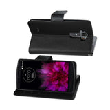 REIKO LG G FLEX 2 3-IN-1 WALLET CASE IN BLACK