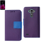 REIKO LG G FLEX 2 3-IN-1 WALLET CASE IN PURPLE