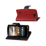 REIKO LG K3 3-IN-1 WALLET CASE IN RED