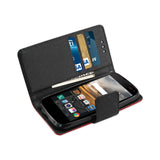 REIKO LG K3 3-IN-1 WALLET CASE IN RED