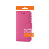 REIKO LG K3 WALLET CASE WITH INNER ZEBRA PRINT IN HOT PINK