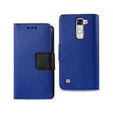 REIKO LG K7 3-IN-1 WALLET CASE IN NAVY