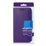 REIKO LG K7 3-IN-1 WALLET CASE IN PURPLE