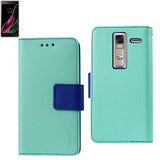 REIKO LG LS675 3-IN-1 WALLET CASE IN GREEN