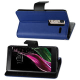 REIKO LG LS675 3-IN-1 WALLET CASE IN NAVY