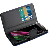 REIKO LG LS675 3-IN-1 WALLET CASE IN NAVY