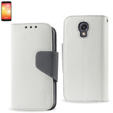 REIKO LG VOLT 3-IN-1 WALLET CASE IN WHITE