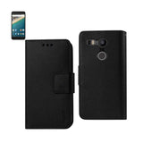 REIKO LG NEXUS 5X 3-IN-1 WALLET CASE IN BLACK