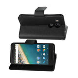 REIKO LG NEXUS 5X 3-IN-1 WALLET CASE IN BLACK