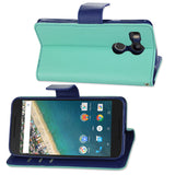 REIKO LG NEXUS 5X 3-IN-1 WALLET CASE IN GREEN