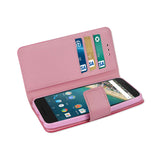 REIKO LG NEXUS 5X 3-IN-1 WALLET CASE IN HOT PINK