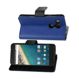 REIKO LG NEXUS 5X 3-IN-1 WALLET CASE IN NAVY
