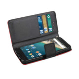 REIKO LG NEXUS 5X 3-IN-1 WALLET CASE IN RED