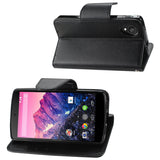 REIKO LG NEXUS 5 3-IN-1 WALLET CASE IN BLACK