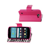 REIKO LG SPREE WALLET CASE WITH INNER ZEBRA PRINT IN HOT PINK