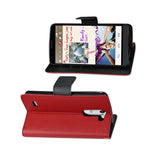 REIKO LG G STYLUS 3-IN-1 WALLET CASE IN RED