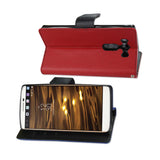 REIKO LG V10 3-IN-1 WALLET CASE IN RED