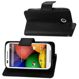 REIKO MOTOROLA MOTO E 3-IN-1 WALLET CASE IN BLACK