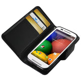 REIKO MOTOROLA MOTO E 3-IN-1 WALLET CASE IN BLACK