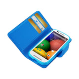 REIKO MOTOROLA MOTO E 3-IN-1 WALLET CASE IN PURPLE