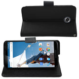 REIKO MOTOROLA NEXUS 6 3-IN-1 WALLET CASE IN BLACK