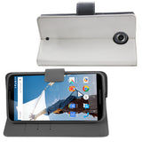 REIKO MOTOROLA NEXUS 6 3-IN-1 WALLET CASE IN WHITE