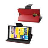 REIKO NOKIA LUMIA 1520 3-IN-1 WALLET CASE IN RED