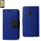 REIKO NOKIA LUMIA 520 3-IN-1 WALLET CASE IN NAVY