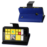 REIKO NOKIA LUMIA 520 3-IN-1 WALLET CASE IN NAVY