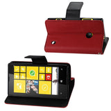 REIKO NOKIA LUMIA 520 3-IN-1 WALLET CASE IN RED