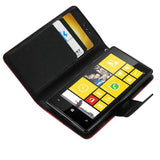 REIKO NOKIA LUMIA 520 3-IN-1 WALLET CASE IN RED