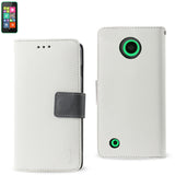 REIKO NOKIA LUMIA 530 3-IN-1 WALLET CASE IN WHITE